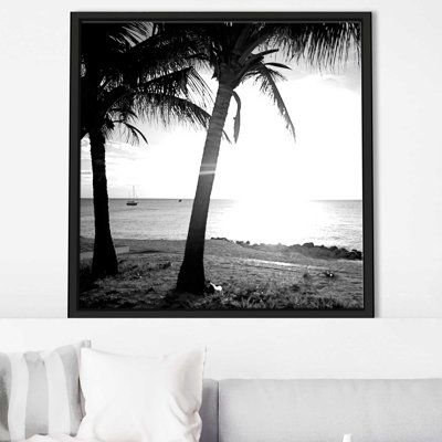 «BW Bimini Sunset II (Square)» par Susan Bryant, reproduction