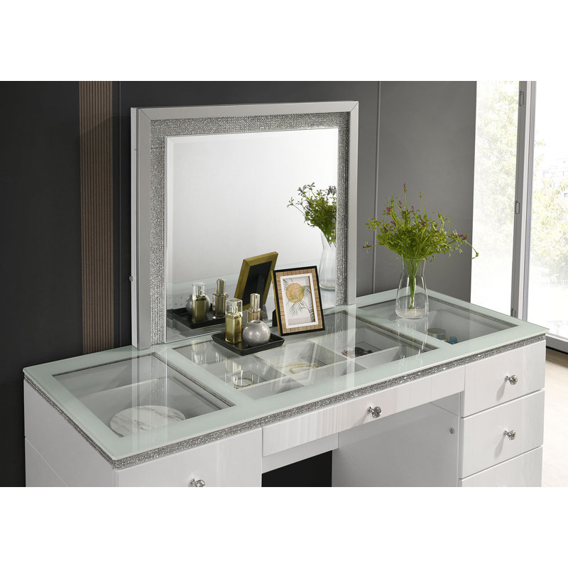 Bureau de coiffeuse avec miroir Barnaby