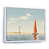 White Floater Framed