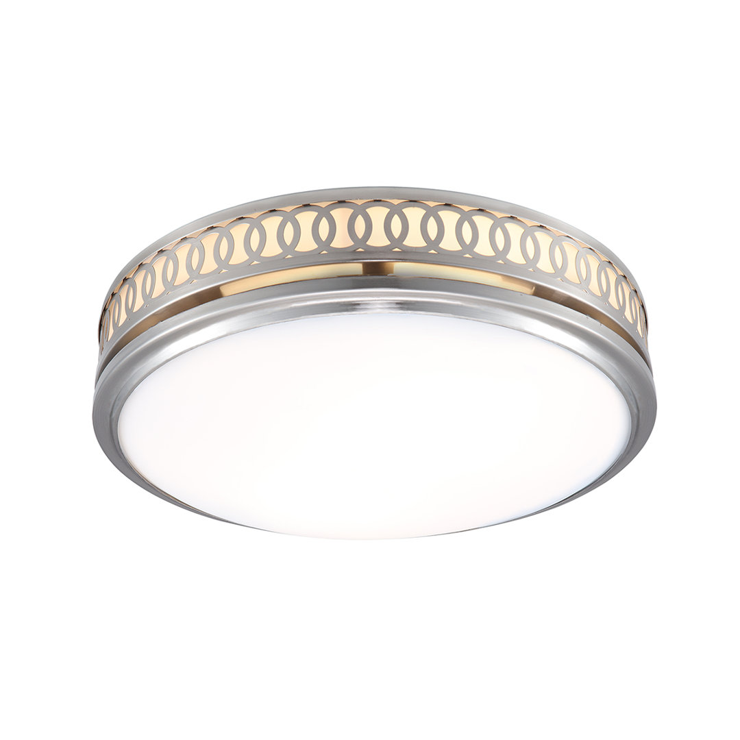 Good Housekeeping's Sydney Decorative 110 CFM 2.0 Sones Bathroom Ventilation Exhaust Fan with Light (LED Bulbs Included) Good Housekeeping 