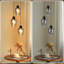 3‑Light Smoked Grey Glass Kitchen Island Pendant