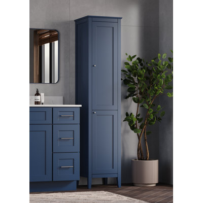 Chrisna Solid Wood Linen Cabinet