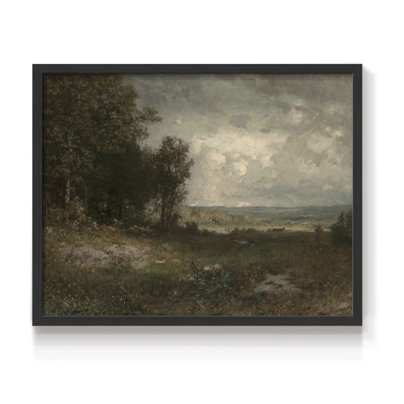 Paysages rétro-CECCXCVII-impression encadrée - réaménageable, Noir, H 16 po x l 20 po