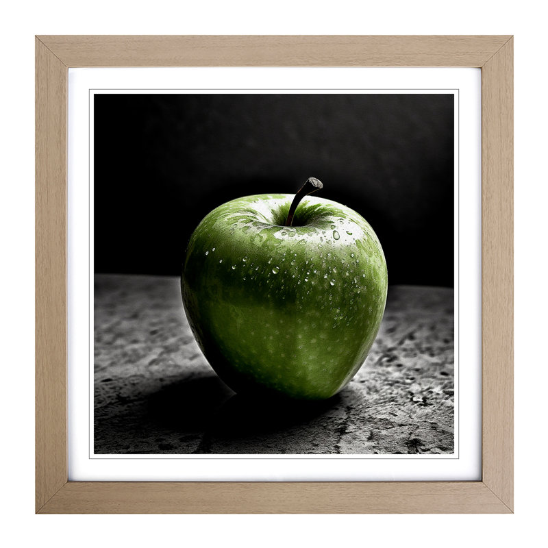 Apple Photograph - Framed Print, Oak