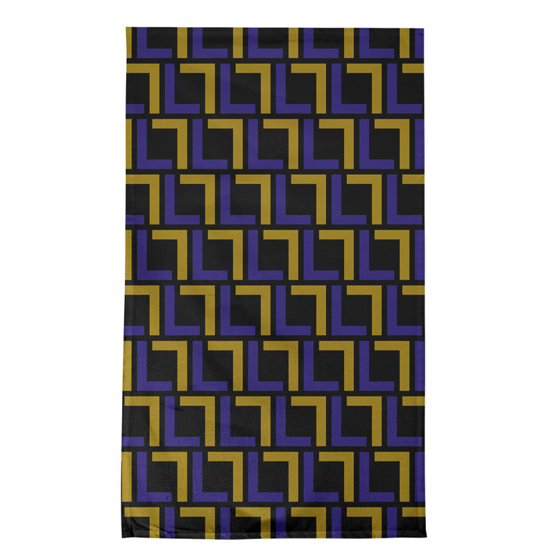 Torchon de luxe Baltimore Football, polyester, Mauve/ or métallique / noir
