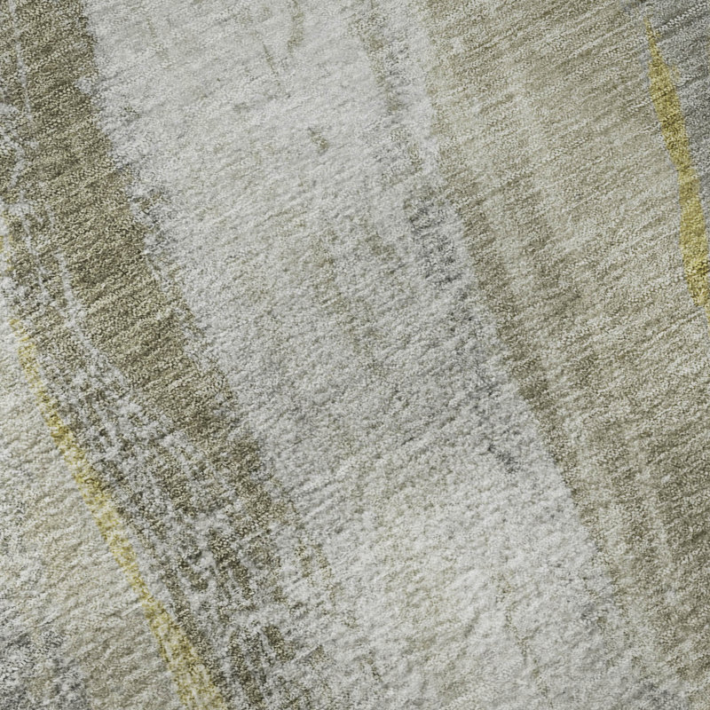 Tapis tourbillon AMF2036 lavable à la machine de qualité supérieure, 1 pi 8 po x 2 pi 6 po, Étain