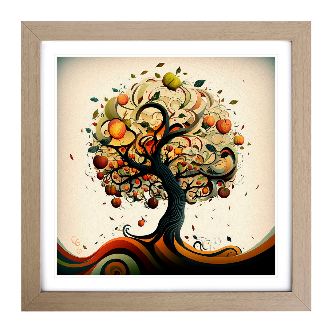 Apple Tree Abstract Art - Framed Print
