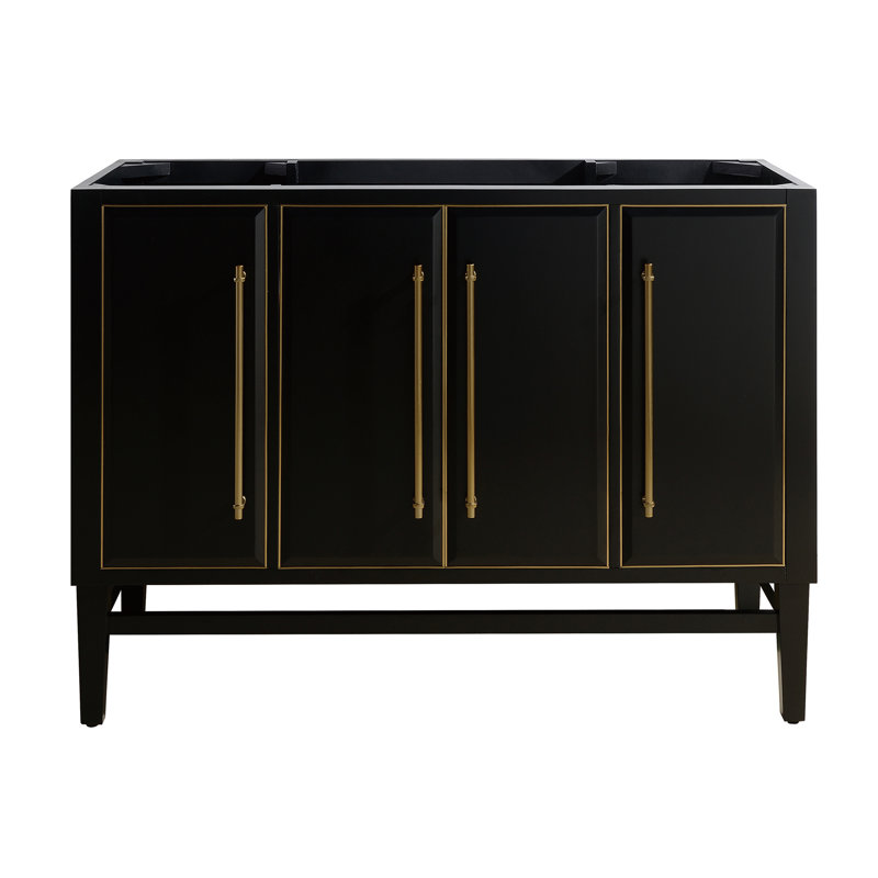 Ewen 48'' Single Bathroom Vanity Base Only, Black