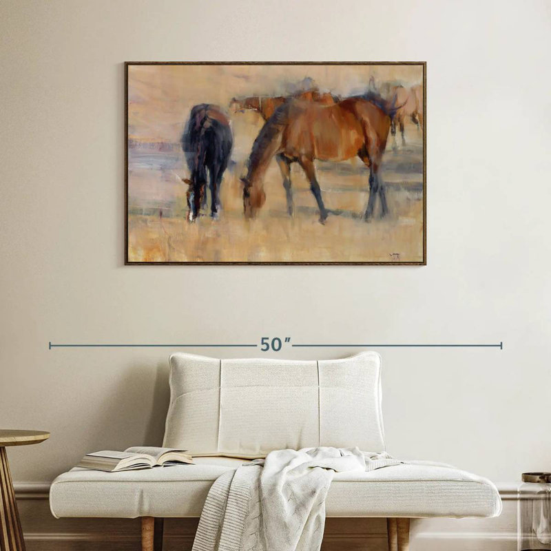 Kentucky Morning I, Floating Frame Walnut, 40" X 27"