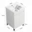 Meuble-lavabo 20 po blanc (sans lavabo en céramique)