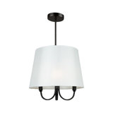 Luminaire suspendu 3 lumières Rhythme noir