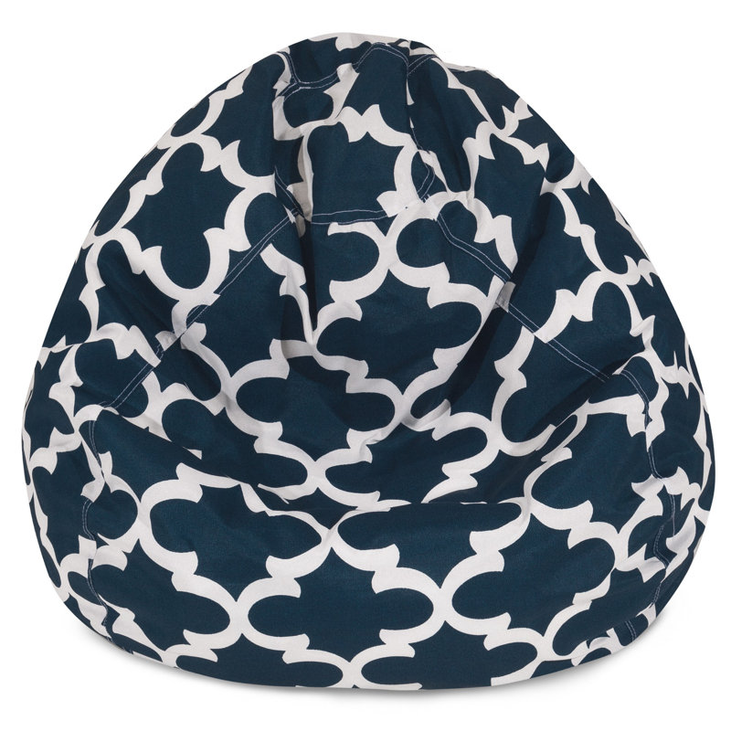 Fauteuil à billes et méridienne standard, Bleu marine, H 22 po x l 28 po x P 28 po