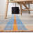 Anjail Flat Weave Wool/Cotton Plaid Rug in Orange/Blue-1341712694