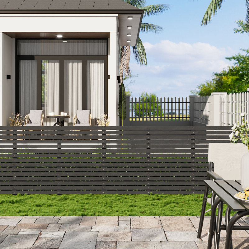 Sadiyah Wood Fence Panels Included, 90cm H x 180cm W