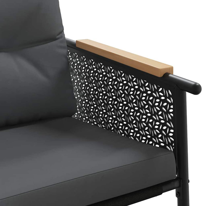  Balcony Furniture Set Black