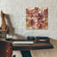  «Magenta Branch 2» par Silvia Vassileva, art mural en verre acrylique, 12 po x 12 po