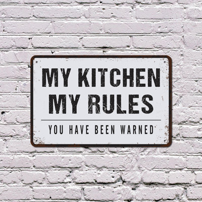 «My Kitchen My Rules» (paquet de 2) 8 po x 12 po