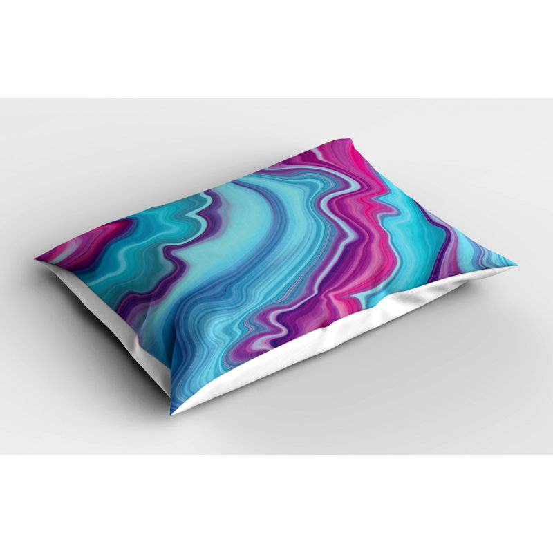 Marble Polyester Abstract Sham Set, Twin