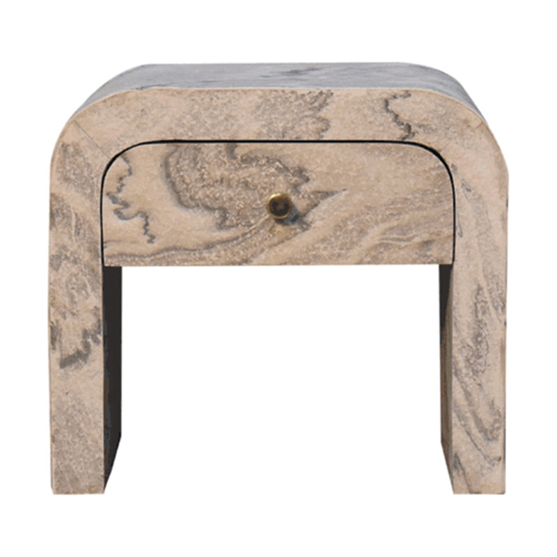 Table de chevet avec rangement, Marbre