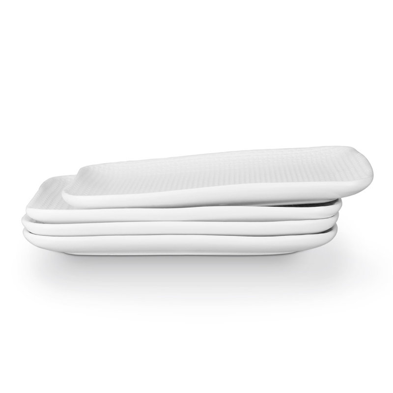 Stone Lain Olivia Dinner Plate Set Stoneware, White