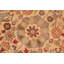 Tapis unique rouge / beige / vert 6 pi x 8 pi 10 po Allessandra