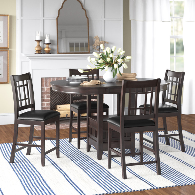 Downend 4 - Person Extendable Four Leg Base Dining Set