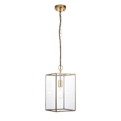 1 Brushed Brass Pendant