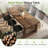 62" Solid Wood Dining Table for 4-6 People, Kitchen Table with Double Pedestal for Dining Room
