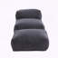 Grand fauteuil à billes avec mousse à mémoire de forme, tissu en velours côtelé et repose-pieds - sans assemblage-414771422