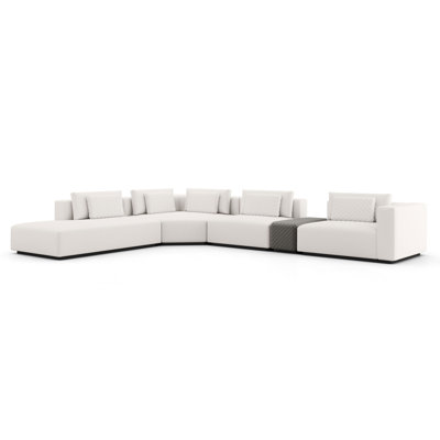 173" Wide Left Hand Facing Modular Corner Sectional with Ottoman