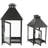 Black Modern Style Candle Lantern