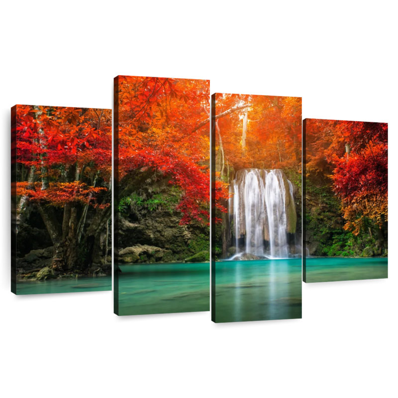 Alvord Erawan Falls en automne, H 14 po x l 24 po