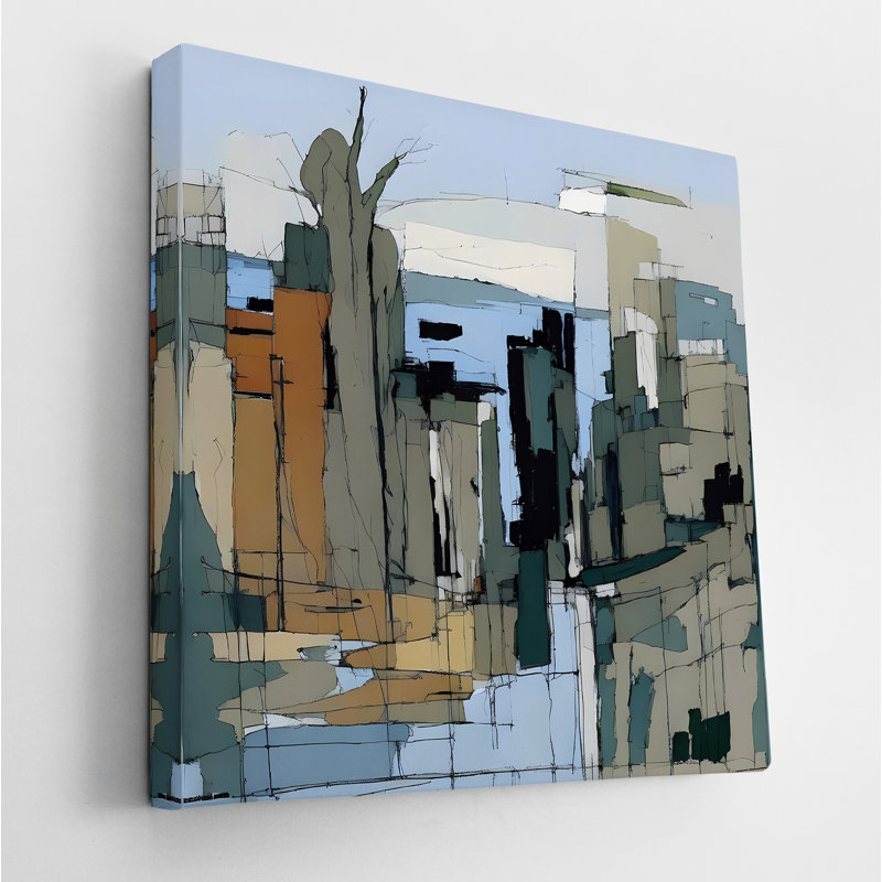 Mid Century Metropolis, H 30 po x l 30 po