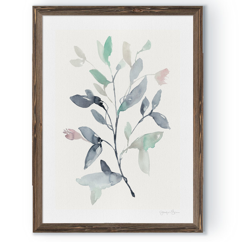 « water branches i » par paul cezanne-image-cadre de dessin, H 24 po x l 18 po x P 1,25 po, Cadre de toiles encadrées moka