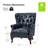 Ansumana 31.5" W Genuine Leather Wingback Club Chairs with Nailhead Trim (Set of 2)-175209977