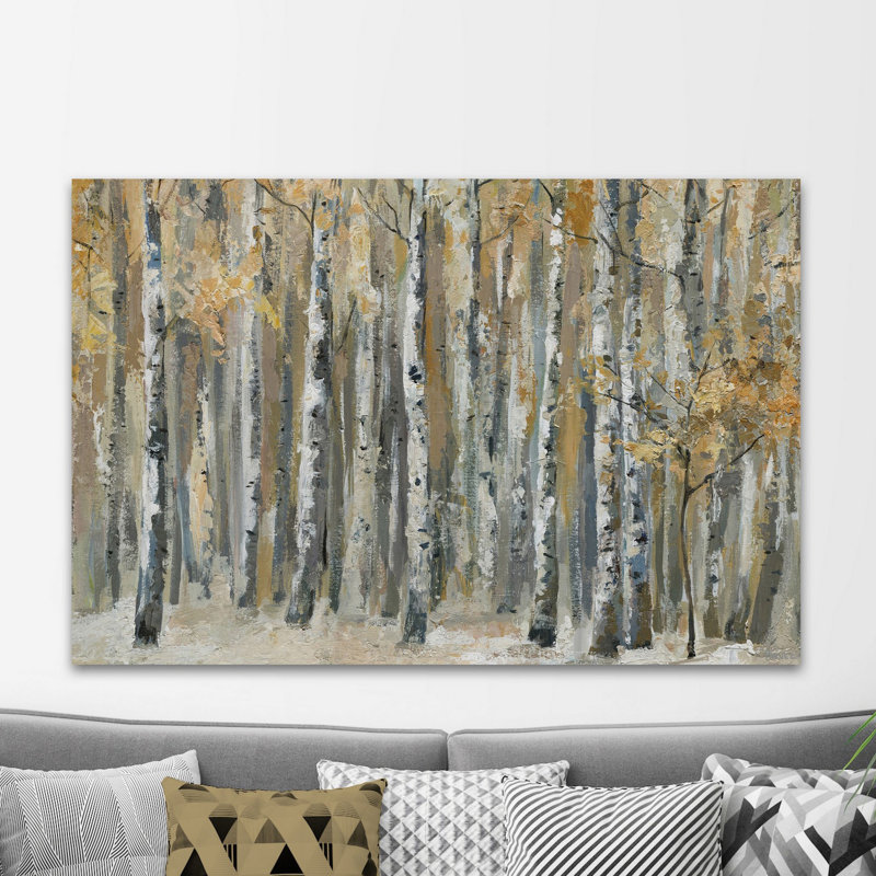 « automne forest », reproduction de peinture sur toile enroulée, H 8 po x l 12 po x P 1,5 po