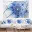 Tapisserie abstraite symétrique de fleurs fractales-28502652