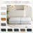 Maelina Upholstered Beige Square Corduroy Ottoman with Solid Wood Legs, Ottoman Modular Part For Sectional Sofa-714554405