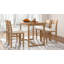 Ensemble de table de salle à manger à hauteur de comptoir 5 pièces avec 1 table rectangulaire et 4 chaises pour petits espaces Topmax