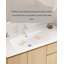 Meuble-lavabo en métal de style japonais avec lavabo en céramique