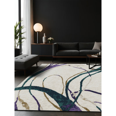 Silky Soft Plush Grey Area Rug