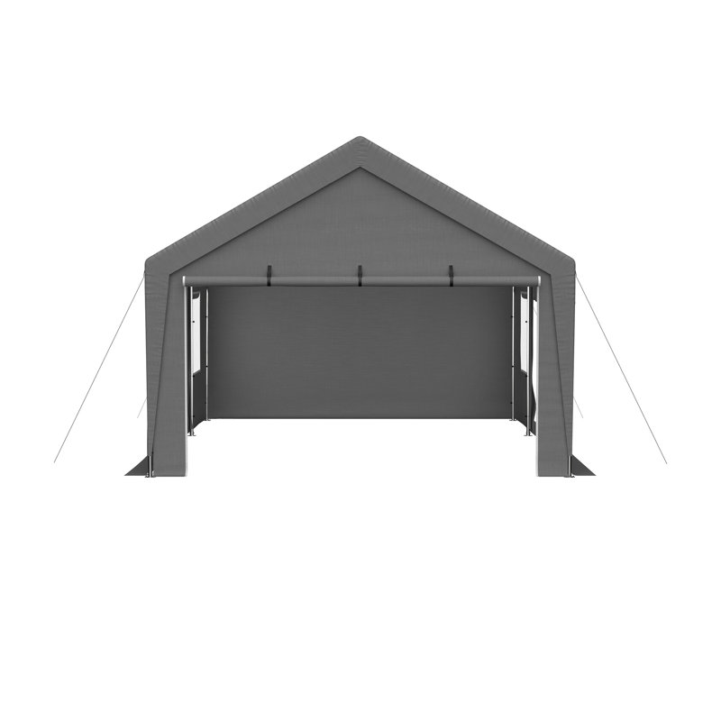 13'x20' Canopy with 2 Roll-Up Doors, Waterproof Party Tent, Carport & Storage Shelter for Outdoor, Car, Boat, Garden Party, Gathering