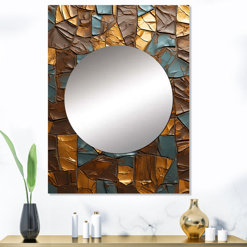 Tolima arbre illusions fantaisie - miroir décoratif Sifi, miroir mural vert, impression d'art en métal, 40 po x 30 po