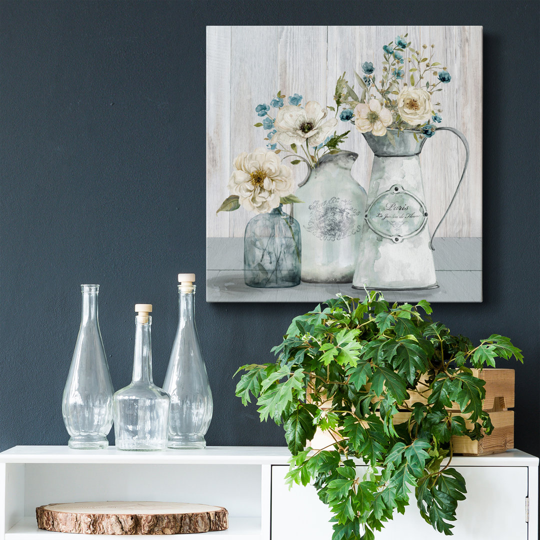 French Garden Flowers I - Wrapped Canvas Print Lark Manor™ 