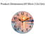 Horloge murale 12 po x 12 po Pastel Sunset Seascape
