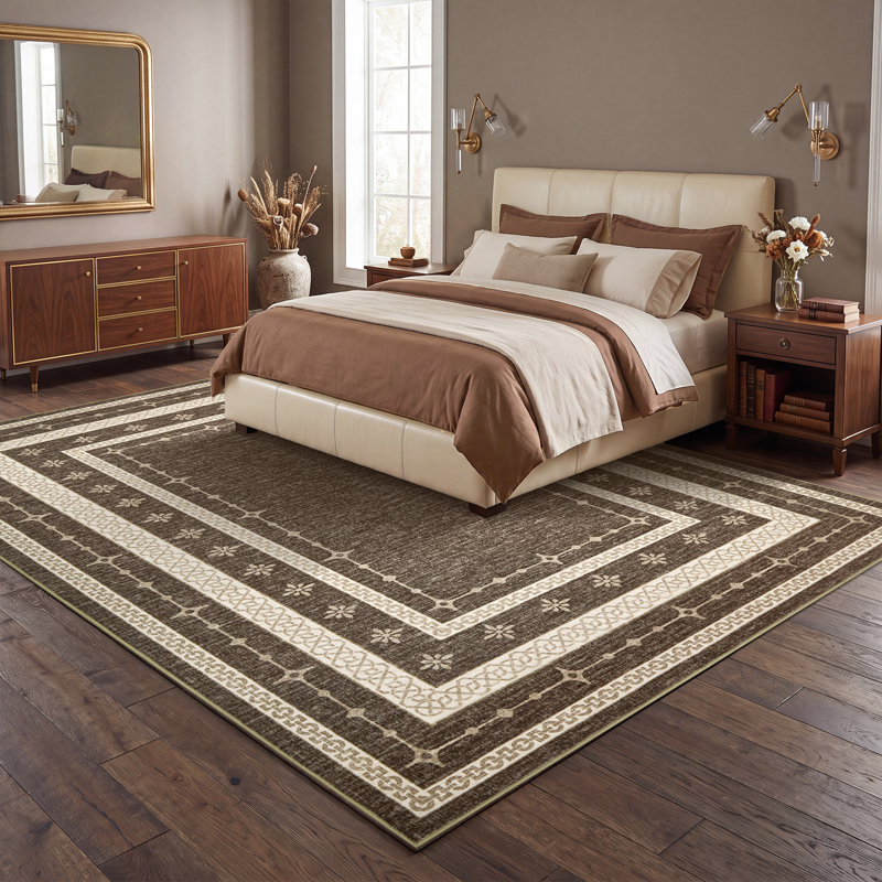Tapis lavable avec envers antidérapant, doux et facile à nettoyer, résistant aux taches, revêtement de sol à poils courts