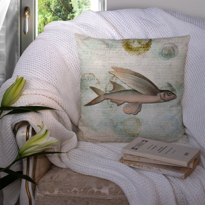Coussin décoratif intérieur/extérieur fish