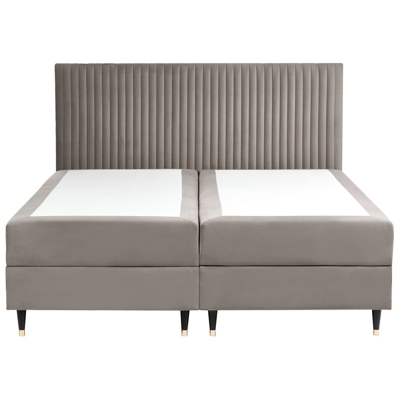 Upholstered Bed, Taupe, Super King (6')