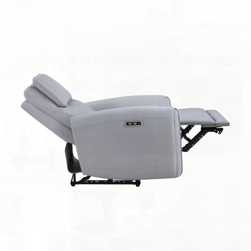 Fauteuil inclinable électrique en cuir synthétique avec port USB