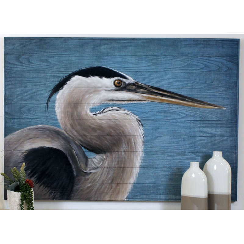 Décoration murale héron